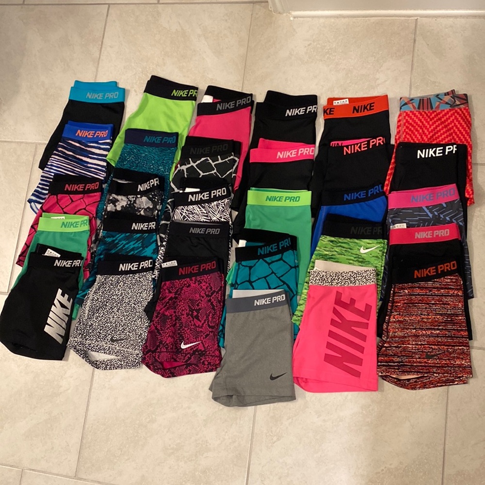 30 Nike pro shorts pairs